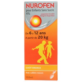 Nurofen Enfant Orange 4% Sans Sucre 150 ml