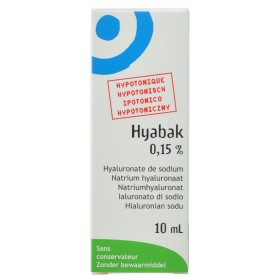 Hyabak 0,15% collyre hyaluron nf 10ml