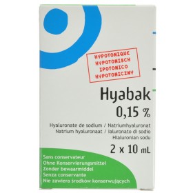 Hyabak 0,15% duopack nf flacon 2x10ml