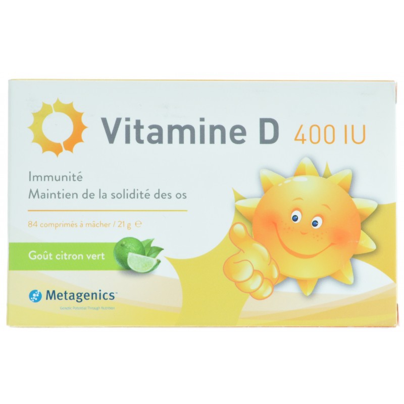 Pure D Junior Vitamine D 400 UI Enfants Os solide et immunité 90