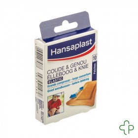 Hansaplast elastic coude&genou patch 10