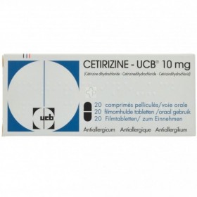 Cetirizine-Ucb 10mg 20 Tabletten