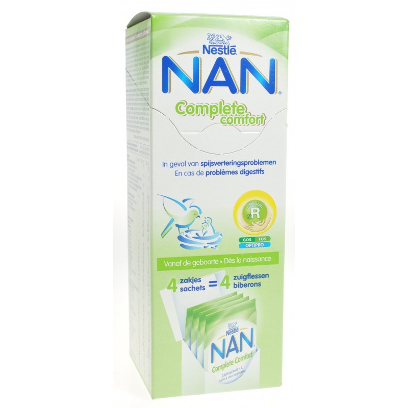 Nan complete comfort lait nourrisson poudre 4x26g