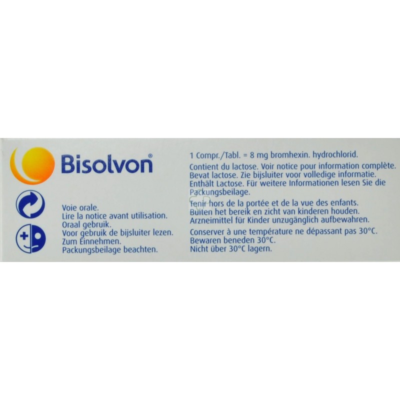 Bisolvon 8 Mg 50 Comprimés