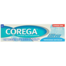 Corega Ultra Creme Adhesive S/zinc Tube 40g