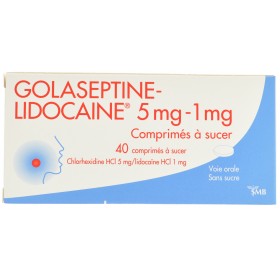 Golaseptine Lidocaine Comprimés a Sucer 40
