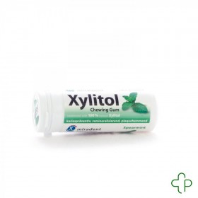 Miradent Chewing Gum Xylitol Menthe Verte Ss 30